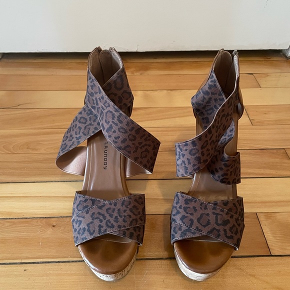 Leopard print wedges - Picture 2 of 4